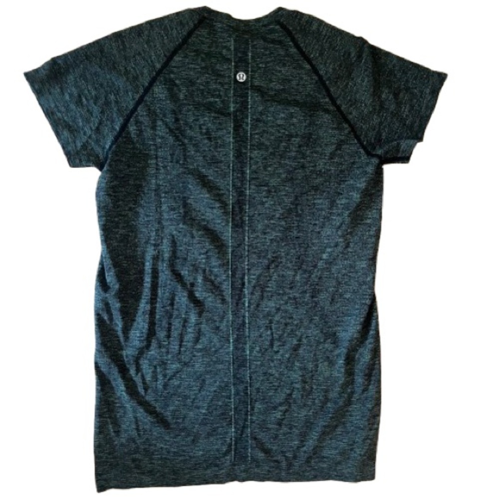 Lululemon Swiftly Speed Short Sleeve Black / Deep Coal / Clean Green / Azure 8 - Picture 7 of 8